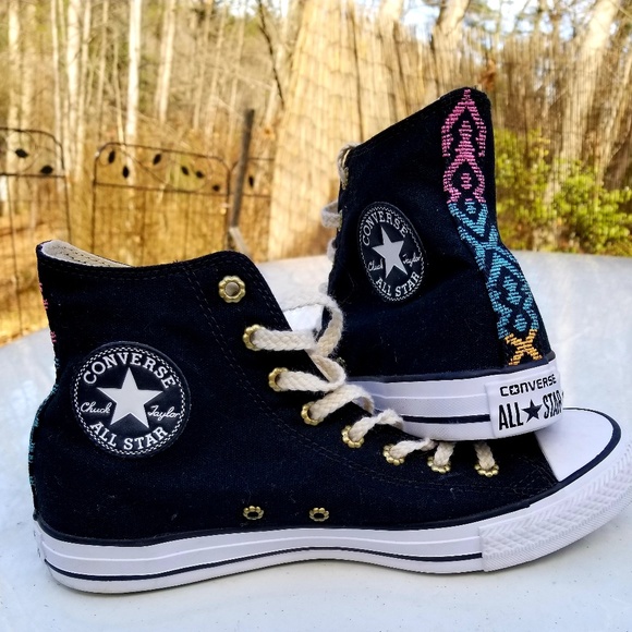 Converse Shoes - Firm price converse black sneakers 9